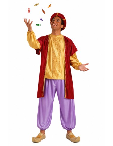 Fantasia de Paje Baltasar Extra Alto | Fantasias para Adultos O Rei do Carnaval